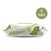 Sleepy Zeytin Yağlı Defne Kokulu Islak Mendil 6x90 Adet - 1