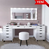 Midoser Duru Makyaj Masası Seti ( Ayna Hariç) - 200 Cm - 1