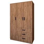 Midoser Easy Atlantik Çam 3 Kapılı 3 Çekmeceli Çok Amaçlı Elbise Dolabı - 5