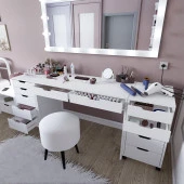 Midoser Duru Makyaj Masası Seti ( Ayna Hariç) - 200 Cm - 4