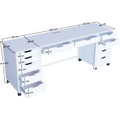 Midoser Duru Makyaj Masası Seti ( Ayna Hariç) - 200 Cm - 5