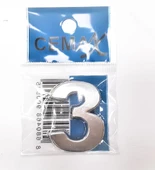 Periboia 4 Cm Plastik Krom Kaplama Kapı Numarası - 3 - 1