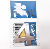 Periboia 4 Cm Plastik Krom Kaplama Kapı Numarası - 4 - 2