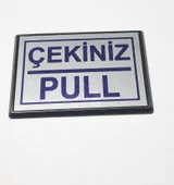 Periboia Pull Çekiniz Yapışkanlı Yönlendirme Tabelası 10 x 7 Cm Küçük Boy - 4