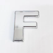 Periboia F Harfi Villa Tipi Krom Yapışkanlı 9 cm Harf - 2