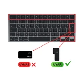 MacBook Klavye Koruyucu Eski Türkçe F Dizilim Daktilo Tip Uyumlu Silikon Kapak thumbnail 5