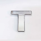 Periboia T Harfi Villa Tipi Krom Yapışkanlı 9 cm Harf - 1