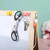 Periboia 10 Adet Renkli Ok İşareti Kablo Sabitleyici Klipsler Kablo Düzenleyici Tutucu Yapışkanlı Askı - 1