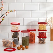 Schafer Hold 8 li Saklama Kabı-Kırmızı - 1