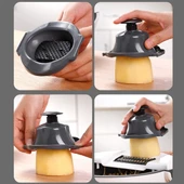 Periboia 5 Fonksiyonlu Dönen Süzgeçli Rende Doğrayıcı Dilimleyici Aparat thumbnail 4