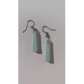 Buz Mavi Renkli Simli Sedefli Parlak Gümüş Aksesuarlı Çubuk Şekil Sallantılı Epoksi Küpe Hediyelik thumbnail 8