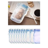 Periboia Kavanoz Görünümlü Kilitli Saklama Poşeti 620 ML (1 Adet ) thumbnail 3