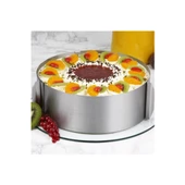 Periboia Kek Kalıbı -  Ayarlanabilir Kelepçeli Yuvarlak Paslanmaz Metal thumbnail 2