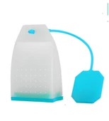 Periboia Poşet Çay Şeklinde Silikon Yaprak Çay Süzgeci Çay Kaşığı Demlik Topu Bitki Çayı Filtresi thumbnail 5