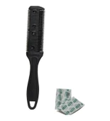 Periboia Jiletli Tarak Saç Sakal Düzleştirici Kırık Toplama Tarağı - 2 Adet Jiletli - 5