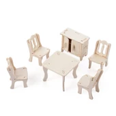 Periboia 3D Ahşap Puzzle - Yemek Odası - 1