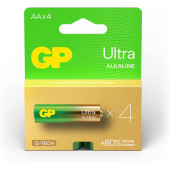 AA Pil GP Alkalin Ultra 1,5V 4 Adet - 1