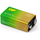GP Batteries G-TECH Ultra Alkalin 9V - 6LR61 Boy 9V Pil Tekli Kart - 1