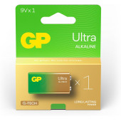 GP Batteries G-TECH Ultra Alkalin 9V - 6LR61 Boy 9V Pil Tekli Kart - 2