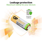 GP Batteries GP23A Süper Alkalin 23A/MN21/V23GA Boy Pil, 12 Volt, 5'li Kart, Bakır/Beyaz/Yeşil - 3