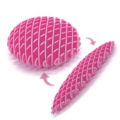 YENİ NESİL PEMBE SOLUCAN STRES OYUNCAĞI TOP ANAHTARLIKLI MODEL 2 ÖZELLİKLİ VIP NEW PİNK FIDGET WORM - 1