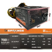 prange 700W 80 Plus Bronze Power Supply PS700-80P Psu - 2