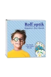 ROLL Erkek Çocuk 100 Adet Optik Göz Kapama Bandı - 1