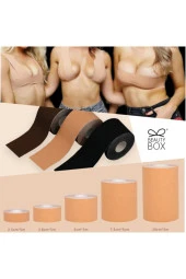 BEAUTY BOX COSMETIC Sıkı Göğüsler 5cm*5m Ten Rengi Suya Dayanıklı Göğüs Bandı Boob Tape Kinezyoloji Bandı - 5