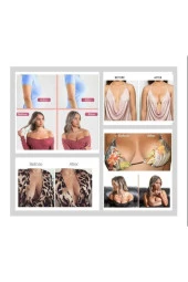 BEAUTY BOX Sıkı Göğüsler 7,5cm*5m Kahverengi Suya Dayanıklı Göğüs Bandı Boob Tape Cilt Dostu Kinezyoloji Bandı thumbnail 5