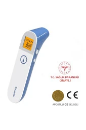 Jumper Temassız Ateş Ölçer Alından Ve Kulaktan , Çocuk Yetişkin Ve Oda Seçenekli Fr410 Gri - 3