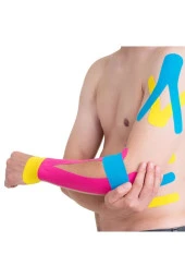 Vzn Kinesio Sport Tape Ağrı Bandı 5m x 5cm Kırmızı 4 Adet thumbnail 3