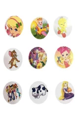 Ercenay 100'lü Ekonomik Çocuk Göz Bandı, Göz Kapama Pedi, Karışık Desenli thumbnail 2