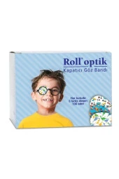 ROLL Erkek Çocuk Göz Kapama Bandı 100 Adet (karışık Renk) - 1