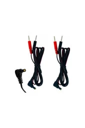 FİZYOPOL 2 Uçlu Portatif Tens Cihazı Kablosu,1 Çift Yedek Kablo - 1