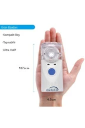 ACURA Ac 4020 Taşınabilir Mesh Nebulizatör Çok Hafif Süper Sessiz thumbnail 2