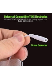 VZN Tens Pedi Kablolu Kumaş Elektrot 5x5 Tens-Ems Pedi 4lü - 2