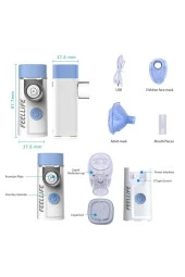 FEELLİFE Air Pro 3 Mini Mesh Nebulizatör Nebul Tasınabilir Sessiz Nebulizatör - 2