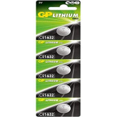 Gp Batteries Cr1632 1632 Boy Lityum Düğme Pil, 3 Volt, 5'Li Kart - 1