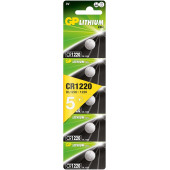 Gp Batteries Cr1220 1220 Boy Lityum Düğme Pil, 3 Volt, 5'li Kart - 1