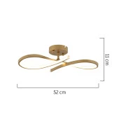 Apliqa Vetto Eskitme 38 Watt Plafonyer 3 Renkli Ledli Modern Mutfak Banyo Led Salon Sarkıt Avize thumbnail 6