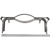 Angel Çanta Aksesuar 27 cm Üstten Tutmalı Çanta Klipsi Çanta Bursu Füme Metal - 2