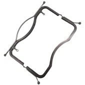 Angel Çanta Aksesuar 27 cm Üstten Tutmalı Çanta Klipsi Çanta Bursu Füme Metal - 4