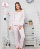 Limissi 406 Ecru  Hamile Lohusa Pijama Takımı - 3