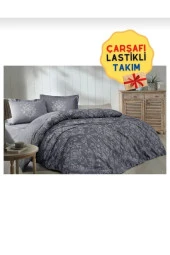 Özdilek Tek Kişilik (çarşafı Lastikli) Nevresim Takımı Antrasit - 1