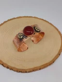 Akik Taşı Motifli Kalın Bakır Bileklik (52510) thumbnail 4