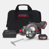 Kress KUE11 20Volt 4.0Ah. Li-ion 140MM Çift Akülü Kömürsüz Profesyonel Çok Amaçlı Daire Testere - 1