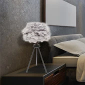 Apliqa BELİNAY SİYAH ABAJUR  Masa Lambası Modern Tasarım -Yatak Odası-Salon Abajur - 1