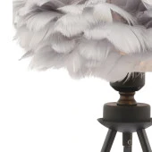 Apliqa BELİNAY SİYAH ABAJUR  Masa Lambası Modern Tasarım -Yatak Odası-Salon Abajur - 4