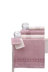 Nurpak Yıldız Bambu 10 Parça Aile Bornoz Seti Kutulu - 3