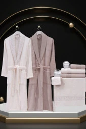 Nurpak Yıldız Bambu 10 Parça Aile Bornoz Seti Kutulu - 4